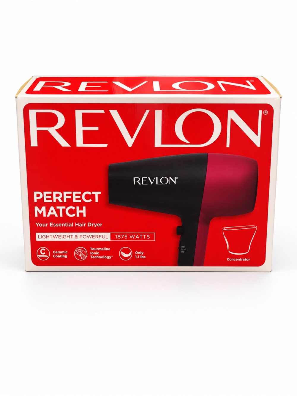 Revlon Hair Dryer in Black & Deep Pink Retail $30.00
